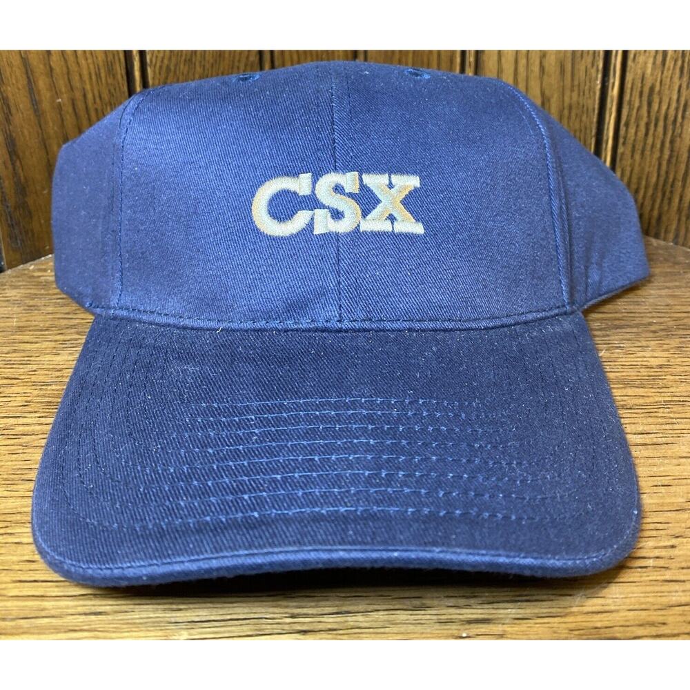 Vintage CSX Train Railroad Locomotive Engineer Employee Hipster Trucker Hat Cap